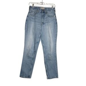 Everlane The Curvy ‘90s Cheeky Straight Jean Medium Blue Wash Size 26 Cotton
